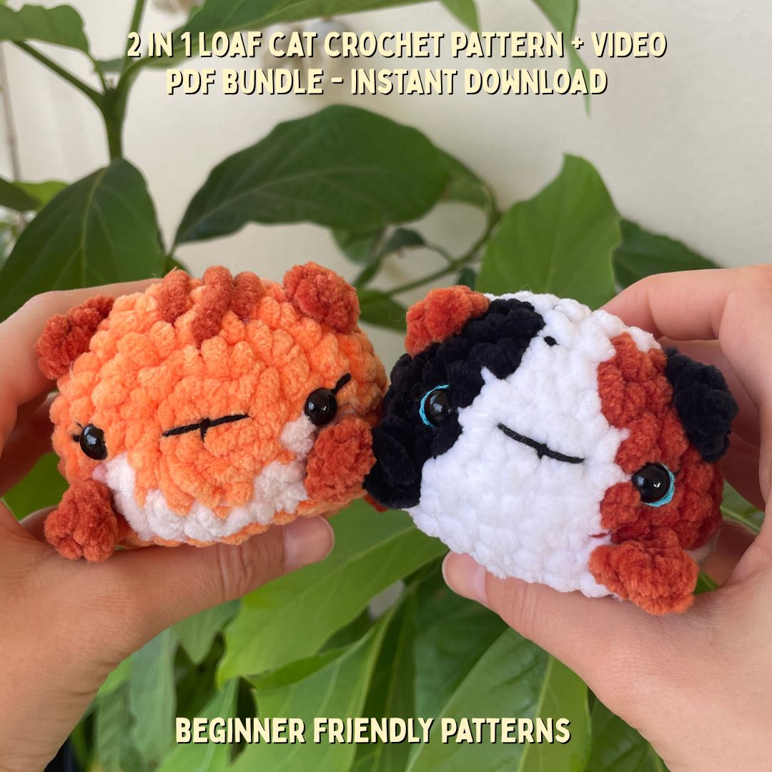 2 in 1 Ginger & Calico Loaf Cat Pattern